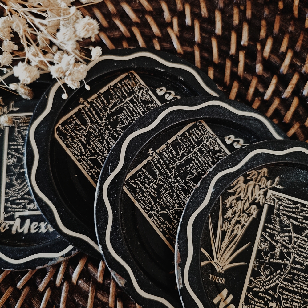 Vintage New Mexico Souvenir Coasters Set - Picture 3 of 4
